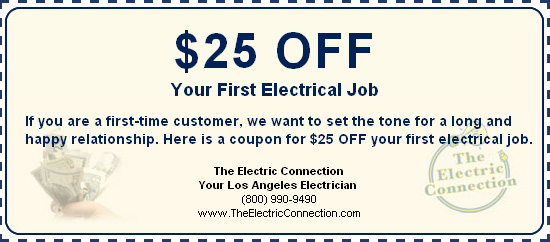 los angeles electrician coupon