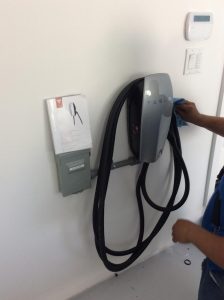 ev charger after it has been installed