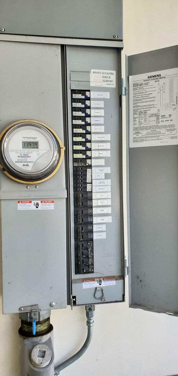 Panel Images For EV Charger Installations