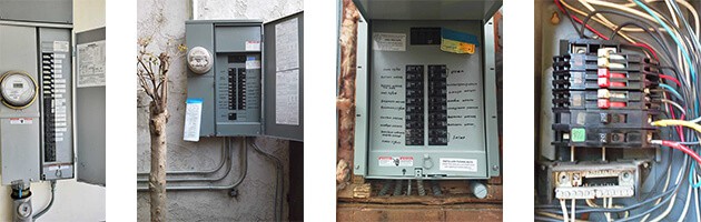 group of electrical panels