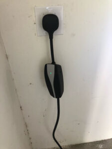 tesla charger plugged into nema 14-50