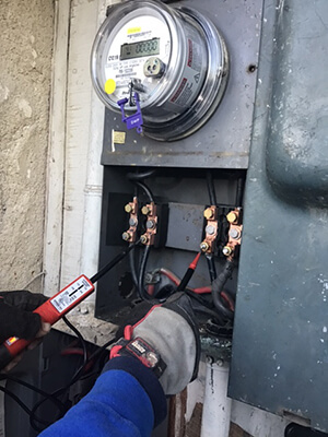 Main panel and meter work