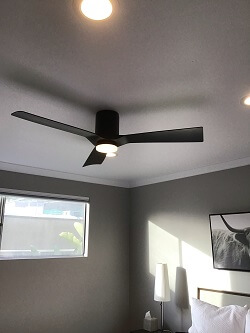 Ceiling fan installation