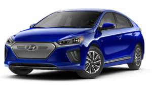 blue hyundai ioniq electric