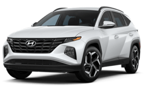 white hyundai tucson phev