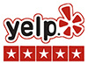 yelp logo with 5 stars