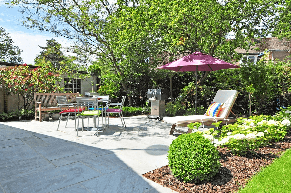 back patio of house