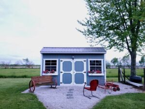 outdoor shed to get electricity