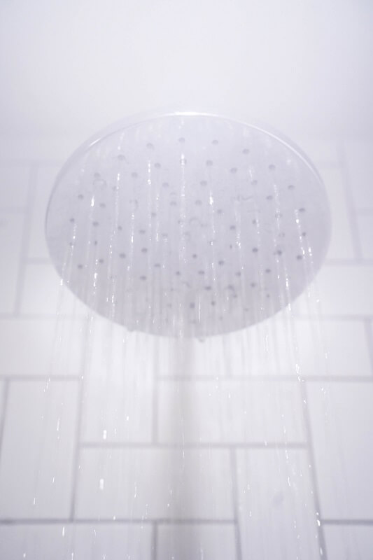 steam from shower