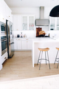 clean kitchen with under cabinet lighting