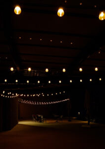 lights outside on the porch