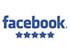 facebook logo with five stars